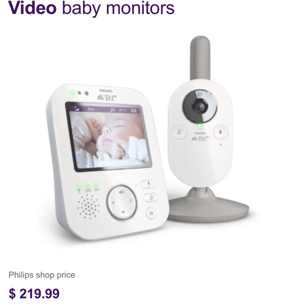 Philips AVENT Digital Video Baby Monitor, SCD843/37